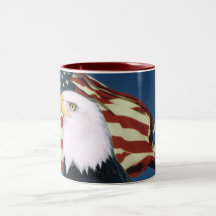 Eagle American Flag Coffee Cup Mugs