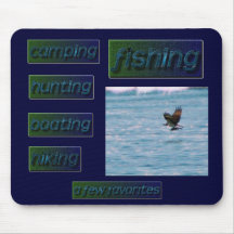 Eagle and Fish Mouse Pad