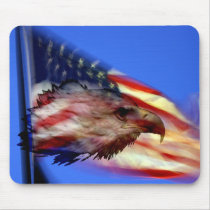 Eagle and Flag Mousepad by JudsonJoyce Eagle and Flag Mousepad
