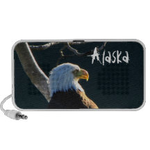 Eagle at Attention; Alaska Laptop Speakers