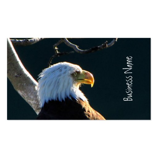 Eagle at Attention Business Card Templates