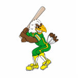 Eagle Baseball Batter green yellow Photo Cutouts