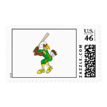 Eagle Baseball Batter green yellow Postage