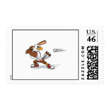 Eagle baseball player postage stamps