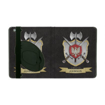Eagle Battle Crest Black iPad Covers
