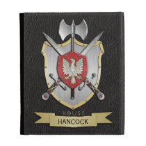 Eagle Battle Crest Black iPad Folio Covers