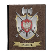 Eagle Battle Crest Brown iPad Folio Covers