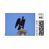 eagle behind state houyse ,boston Massachusetts postage