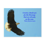 Eagle blessing postcard