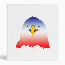 eagle blue white red cartoon binder