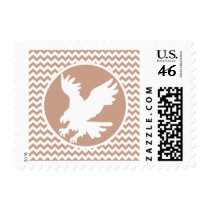 Eagle; Brown Chevron Postage Stamps