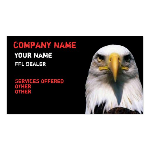 eagle business card (front side)