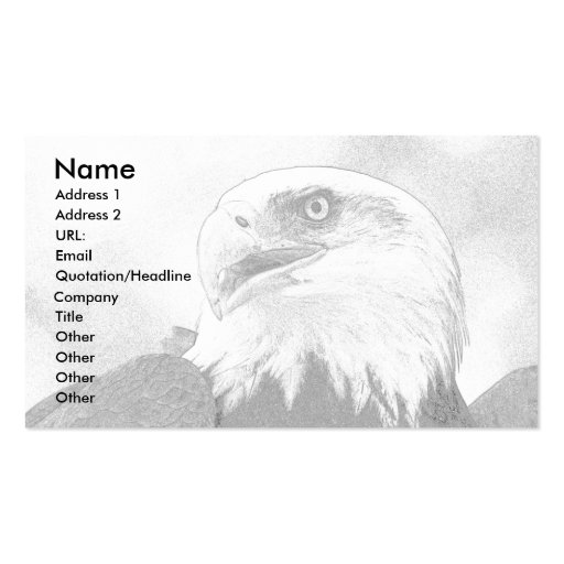 Eagle business card/customizable (front side)