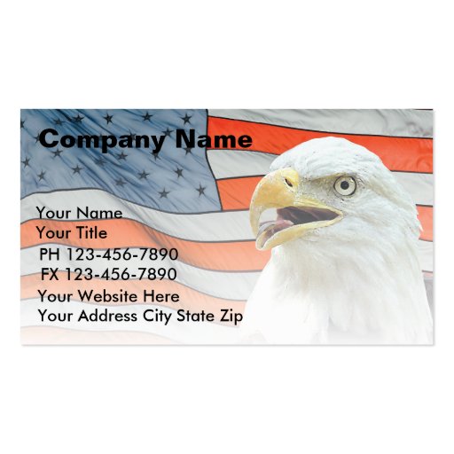 Eagle Business Cards (front side)