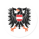 Eagle coat of arms Austria Eagle crest Austria Round Sticker