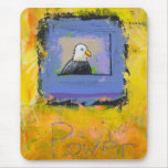Eagle colorful modern art portrait unique colorful mousepads