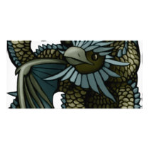 Eagle Dragon Personalized Photo Card