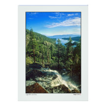 Eagle Falls Above Lake Tahoe Photographic Print