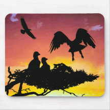 Eagle family mousepads