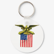 Eagle Flag and Cannons keychains
