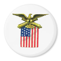Eagle Flag and Cannons magnets