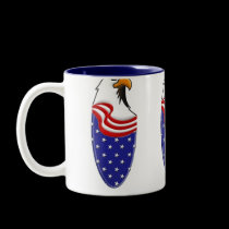 Eagle Flag Banner mugs