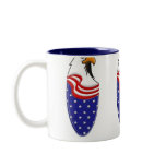 Eagle Flag Banner Mugs