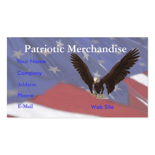 Eagle Flag Business Card (front side)