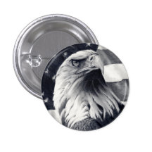 Eagle & Flag Button