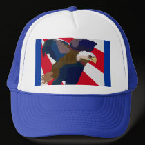 Eagle Flag Cap hats by MarciaCox Eagle Flag Cap hats