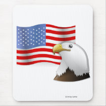 Eagle Flag mousepads