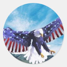 Eagle Flag Stickers