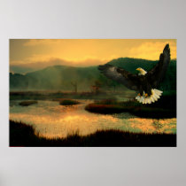 Eagle-Flight-Paint-1 Poster