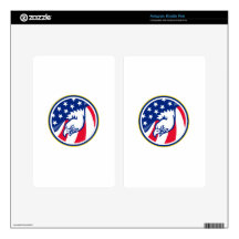 eagle flying american stars stripes flag decal for kindle fire