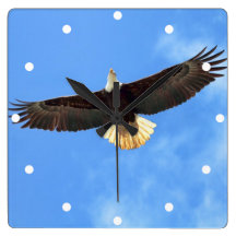 Eagle Flying Clock