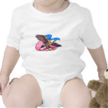 Eagle Flying Flag Baby Creeper