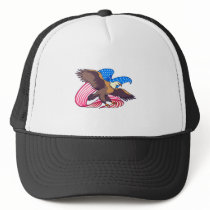 Eagle Flying Flag Hat