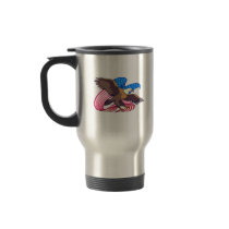 Eagle Flying Flag Mugs