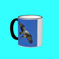 Eagle Flying with Fish - 11oz. Mug mugs