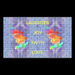 Eagle graffiti on brick wall stickers