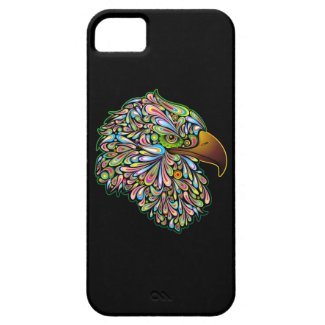 Eagle Hawk Psychedelic Design iPhone 5 Cases