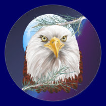 Eagle In The Pines Stickers stickers