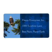 Eagle In Tree Personalized Shipping Labels
