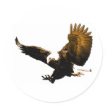 Eagle Landing Sticker