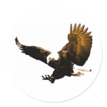 Eagle Landing Sticker