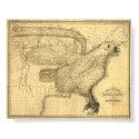 Eagle Map of the United States posters by eyecandy Eagle Map of the United States posters