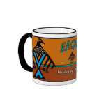 EAGLE MOTIF COFFEE MUGS