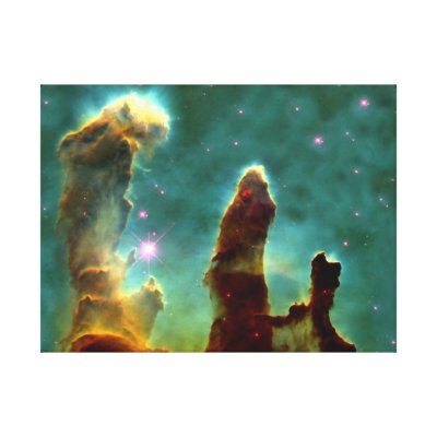 Eagle Nebula in space Stretched Canvas Print