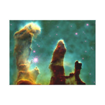 Eagle Nebula in space Stretched Canvas Print
