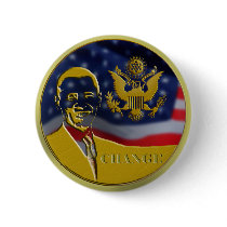 Eagle, Obama, Change - Customized buttons by RW_IMAGES Eagle, Obama, Change - Customized buttons